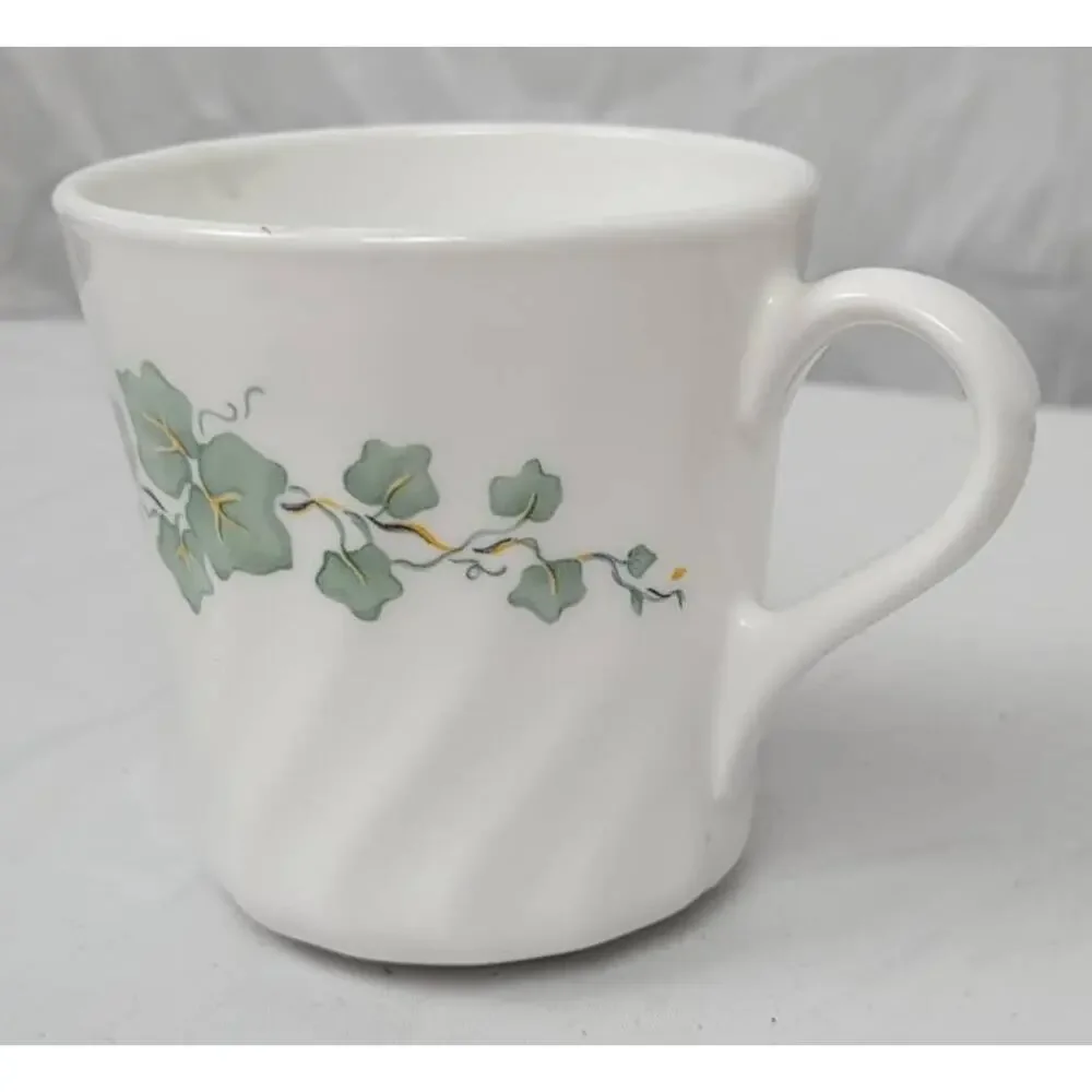 Corning Ware Corelle Callaway Swirl Ivy Tea Coffee Cup Mug